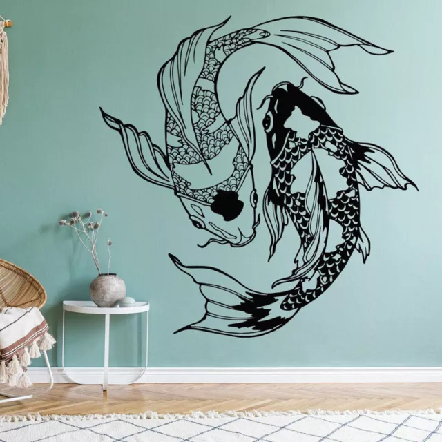 Koi Fish Wall Sticker for Living Room Bedroom Bathroom Housewarming Gift