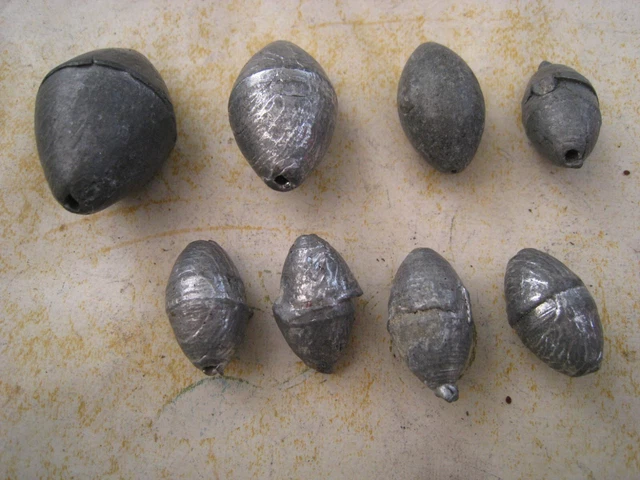 Rdlobu Lot De 35 Plombs De Pêche En Forme De Poire + 10 Pièces