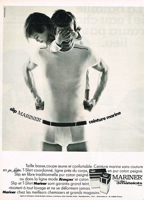 PUBLICITE  advertising 1969    MARINER   sous vetements slip