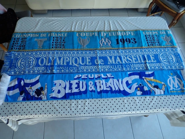 Maillots De Foot Vintage / Rétro - The Football Market - Echarpe De Football Vintage Olympique Marseille Stade Velodrome Produit Supporter Maillots Foot Retro The Market 197 1800x1800