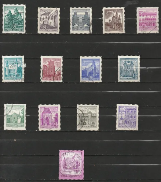 Die ganze Sammlung alter Briefmarken meines Vaters aus Osterreich 1956/62[lo07]