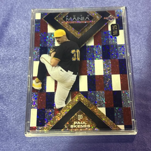 PAUL SKENES 2024 Wild Card Auto Mania National Exclusive Card 18/25 EUR 16,57 PicClick FR