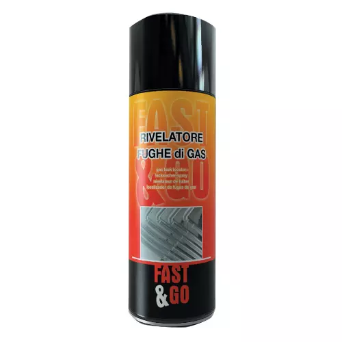 Fast&Go bomboletta 400 ml spray per rilevamento fughe di gas installatori e priv