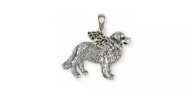 Bernese Mountain Dog Angel Pendant Jewelry Sterling Silver Handmade Dog Pendant