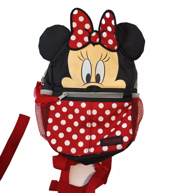 Disney Minnie Mouse Face Back to School Backpack 12" Small Bag with Ears