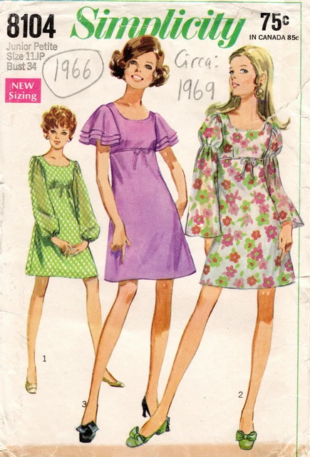 Patron De Couture Vintage Simplicity 7946 - Pour Robe Femme, Neuf Non Utilisé