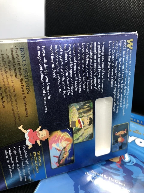 PONYO (DVD, 2010, 2-Disc Set) Studio Ghibli, Disney, Cate Blanchett