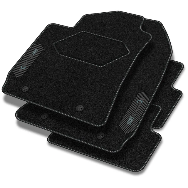 MOTOS Carbon™ Noir Velours Tapis Voiture pour Porsche Cayenne 2010-2017