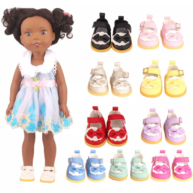 Bottes de chaussures en cuir PU de 5 cm pour poupée de 14 pouces 1/6
