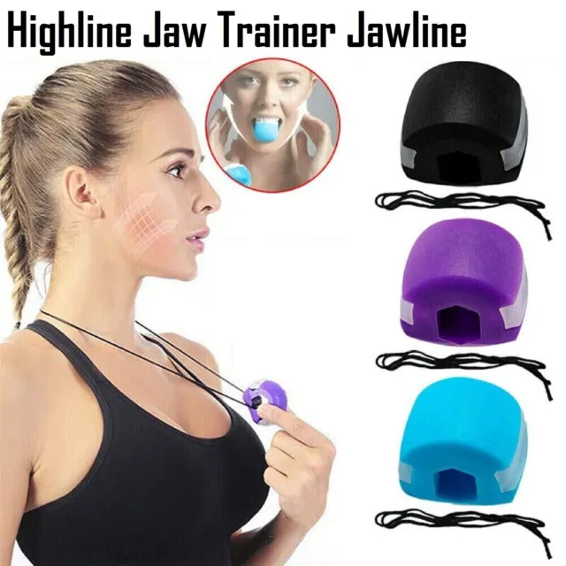 Silicone Jaw Exerciser Facial Toner & Jawline Fitness Ball Neck Toning  Equipment