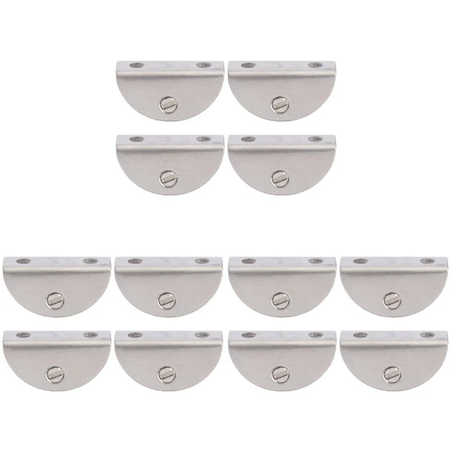 12 Pcs Türschrank Glasclip Aus Edelstahl Regalstreben Kleiderständer Glas-halter