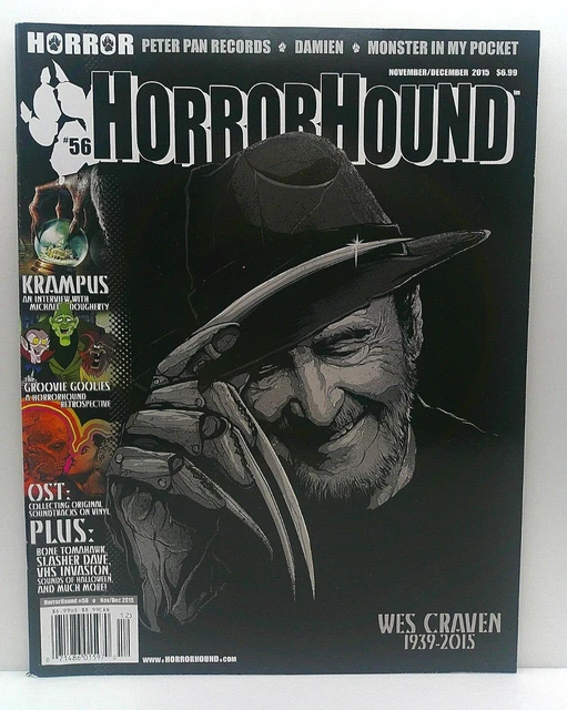 HORRORHOUND #56 MAGAZINE Wes Craven Krampus Groovie Goolies Bone ...