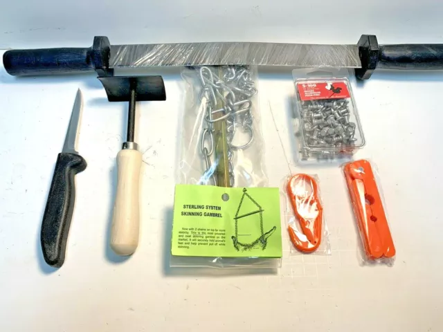 Fleshing Knife Black (Trapping Supplies Skinning Knife Fleshing Tools  Scraper)