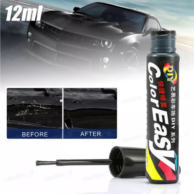 For Car Color Fix Pen DIY Auto Paint Repair Brush Touch Up Scratch Remover Black