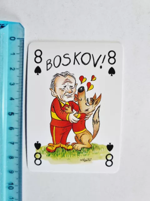 Vujadin Boskov ROM Alles Fußball Rare Card Papier Jahre 90 Vintage Original