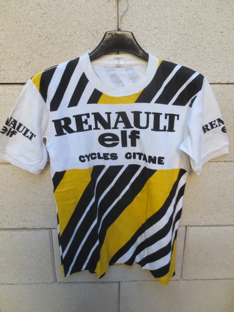 Maillot Cycliste Vintage Renault Gitane Années 80 - Bernard Hinault - Taille 5 / XL - Acrylique
