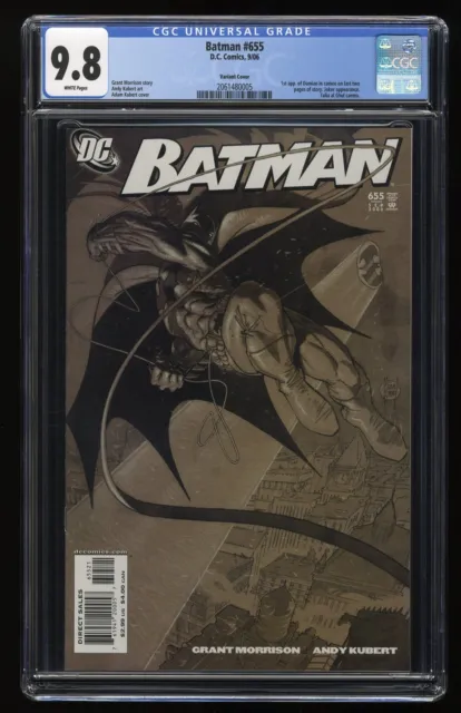 Batman #655 CGC NM/M 9.8 White Pages Adam Kubert Variant 1st Damian Wayne!