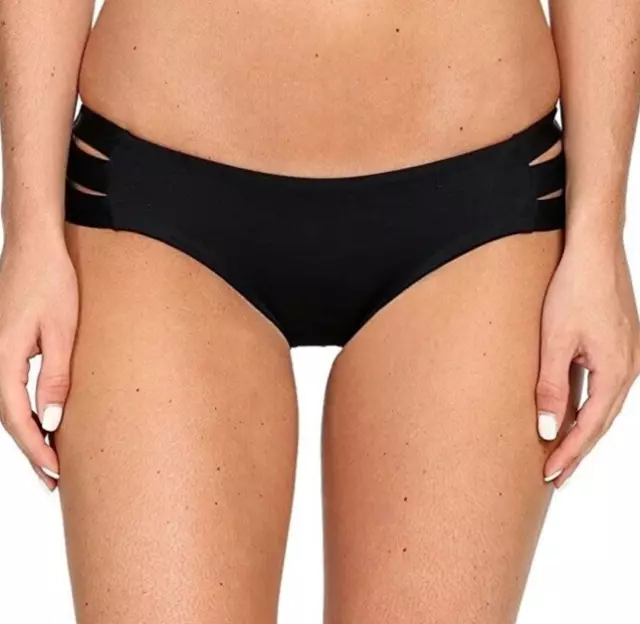 Vitamin A L78257 Swimwear Emelia Triple Strap Bottom Eco Black Women's Size M