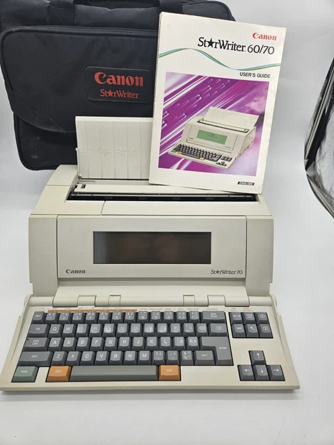 CANON STARWRITER 70 Publishing Electronic Typewriter Word Processor ...