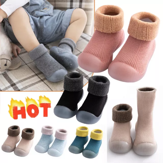 Baby Winter Anti-slip Slippers Kids Toddler Booties Girl Boys Cotton Socks Shoes