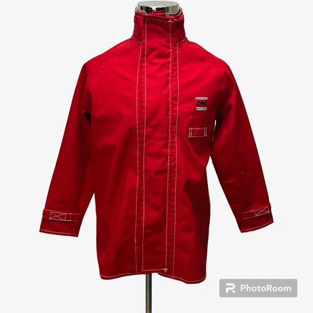 Ansell Sawyer-Tower CPC Gore Tex Fabric Jacket Mens S Red Chemical Protective