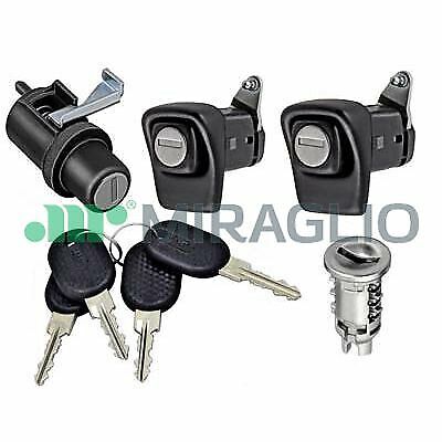 MIRAGLIO Kit Serrature Fiat Panda 141 Serratura Portellone Cofano Cilindretto 4 Chiavi 