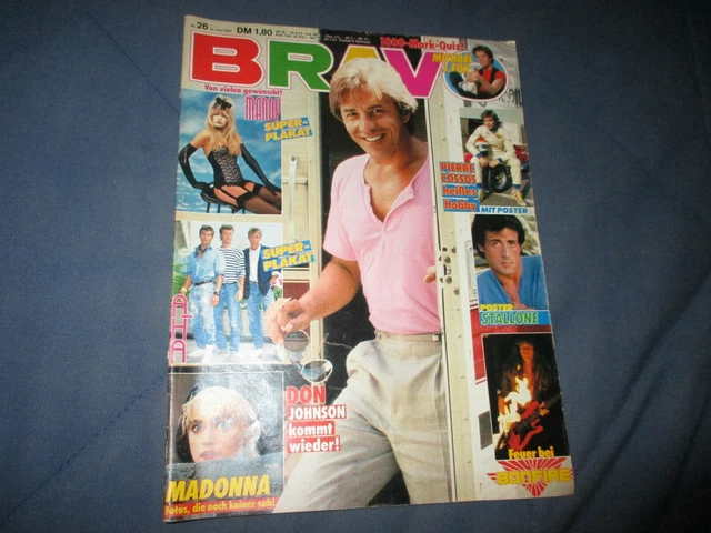 Bravo 16.6.1987 26/87 mit Sylvester Stallone Poster Heft komplett