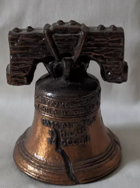 Vintage Liberty Bell Pass and Stow Brass Replica USA Independence Pennsylvania