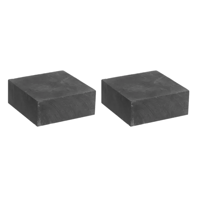 Graphite Bloc Lingot Rectangle Graphite Electrode Plaque 50x50x20mm Set 2