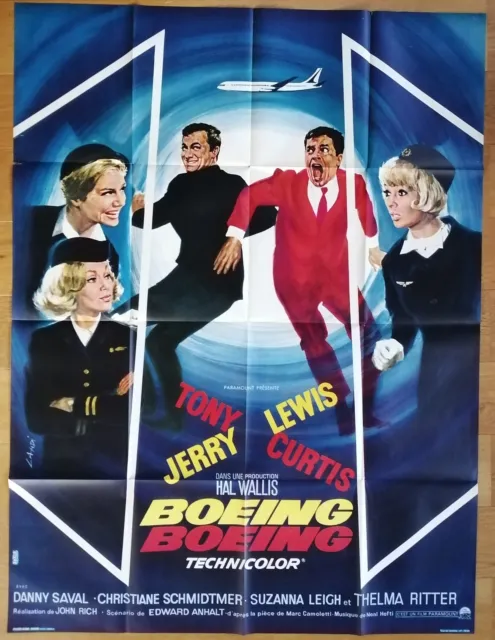 BOEING BOEING jerry lewis affiche cinema originale 160x120