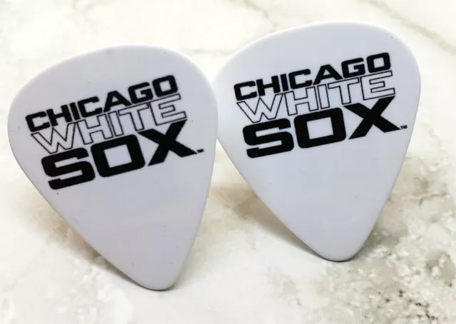 Chicago White Sox Guitar Pick Cufflinks