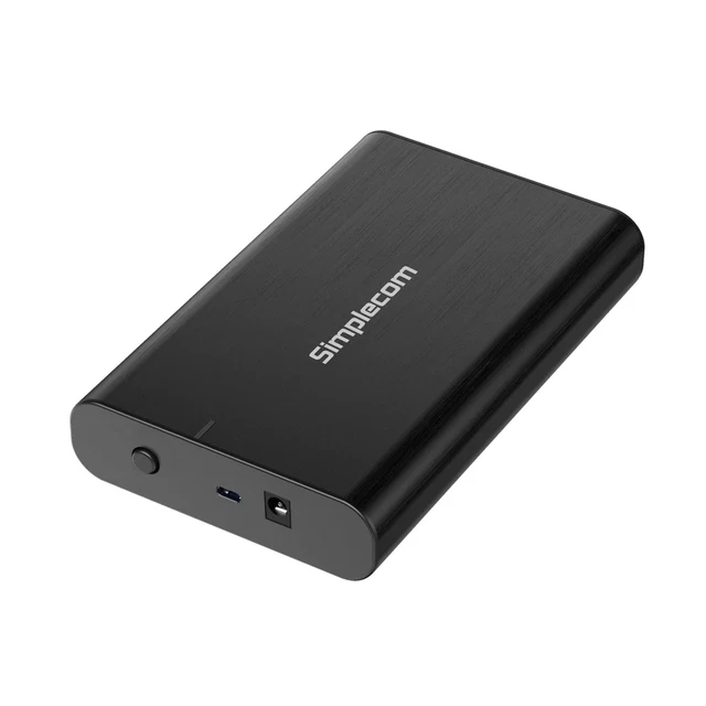 Simplecom SE331 Aluminium 3.5'' SATA to USB-C External Hard Drive Enclosure USB