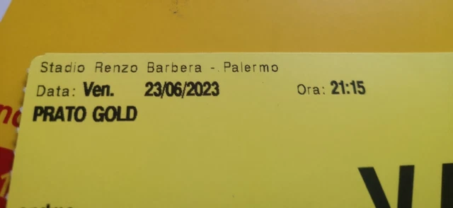 2 Biglietti Pit Gold Vasco Rossi Palermo 23 Giugno 2023 2