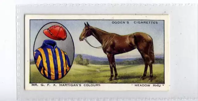 (Jg2987) OGDENS,PROMINENT RACEHORSES OF 1933,MEADOW RHU,1934,#29