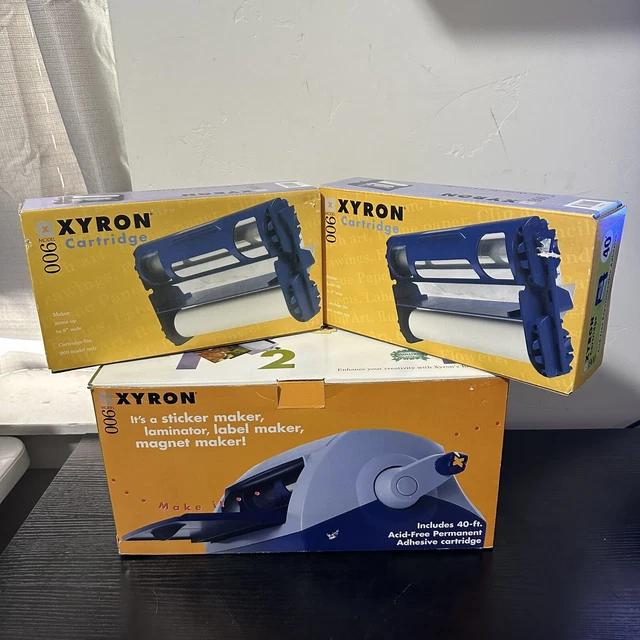 Máquina de elaboración de laminadores Xyron 900 con 3 recargas totalmente nueva