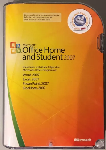 Microsoft Office 2007 Home & Student in OVP & product key