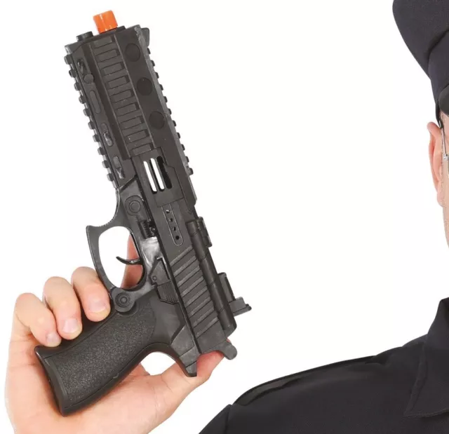 Childs Police Gun & Shoulder Holster Cop Fancy Dress Accessory Kids  Detective