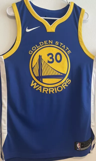 NIKE STEPHEN CURRY Warriors Icon Stitched Authentic Jersey Size 44 ...