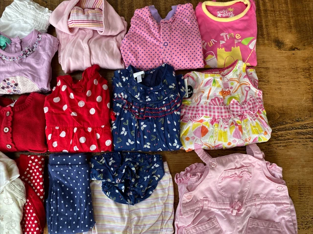 Baby Girls Clothes Bundle Age 0 - 3 Months, Various Brands 19 Pieces 3