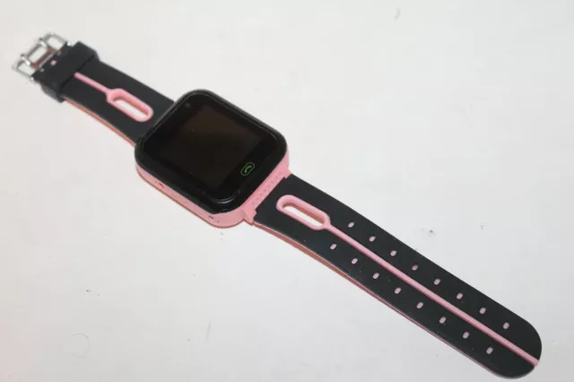 Kids Smart Watch Safe GPS Tracker SOS Call Waterproof For Android iOS Pink