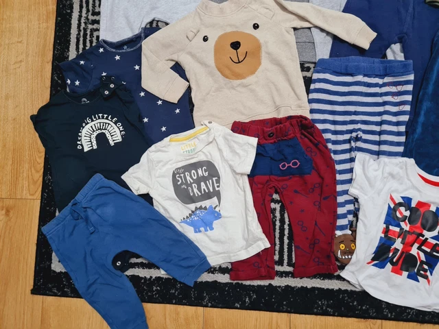 #A21 Huge Bundle Of Baby Boy Clothes 9-12months NEXT GEORGE PRIMARK H&M NUTMEG 3