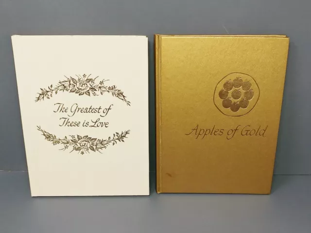 2 Christian Inspirational Books APPLES OF GOLD & THE GREATEST OF THESES IS LOVE