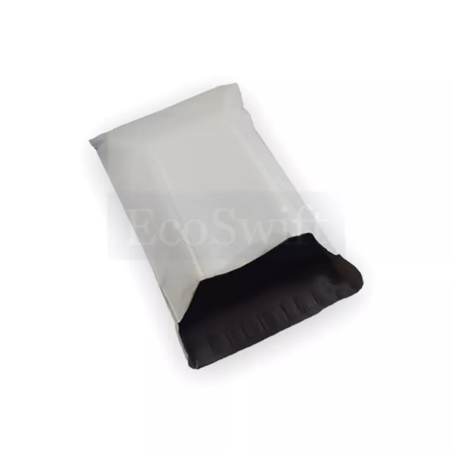 100 7.5 x10.5 EcoSwift White Poly Mailer Shipping Envelope Self Seal Bags 1.7MIL 2