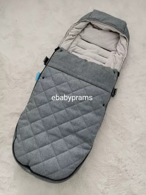 Uppababy Vista / cruz  Cozy Ganoosh Footmuff Cosytoes In Gregory blue