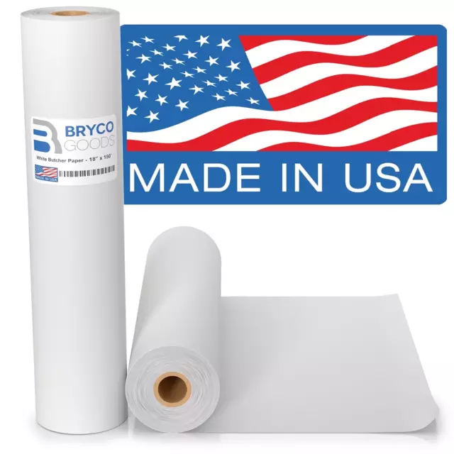 White Kraft Butcher Paper - 18'' X 150' - Versatile Butcher Paper/Packaging Roll