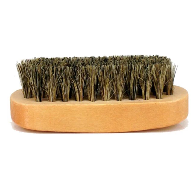 Scarpa pelo di maiale spazzole lucide con setole di pelo di maiale per scarpe da stivale puliziaP2