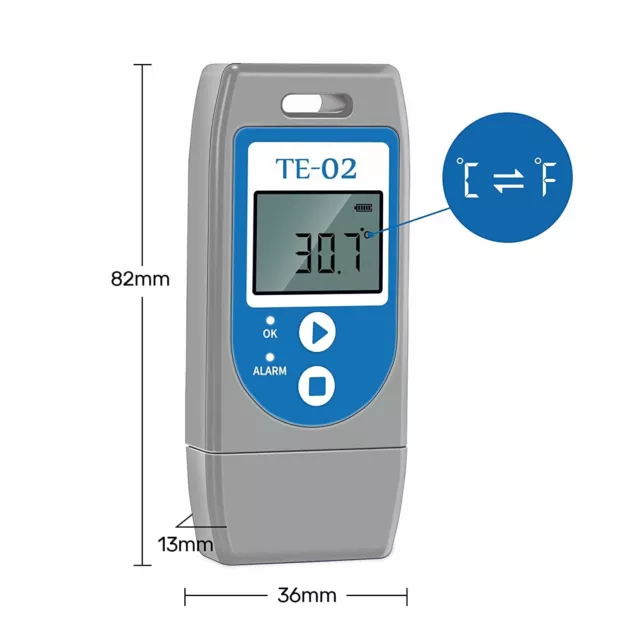 Temperature Data Logger,  USB Temperature Data Recorder with PDF & CSV (5 pcs) 3