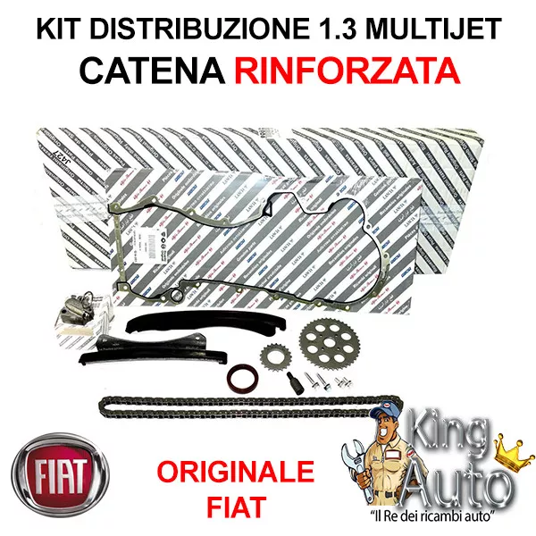 Kit Distribuzione Con Catena Rinforzata Fiat 1.3 Multijet Punto Panda 71777824