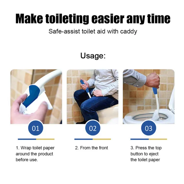 Faltbare Long Comfort Wiper Toilettenpapier Tissue Grip Self Wipe Assi Tat