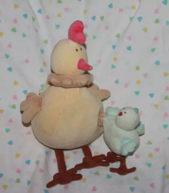 DOUDOU JACADI LES COMPTINES  POULE ET POUSSIN MUSICAL en exc état